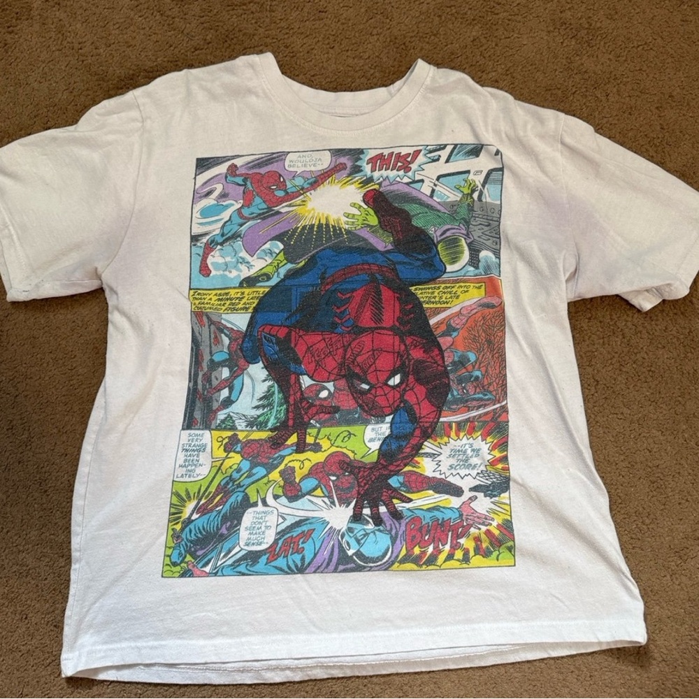 White Spider-Man Graphic T-Shirt